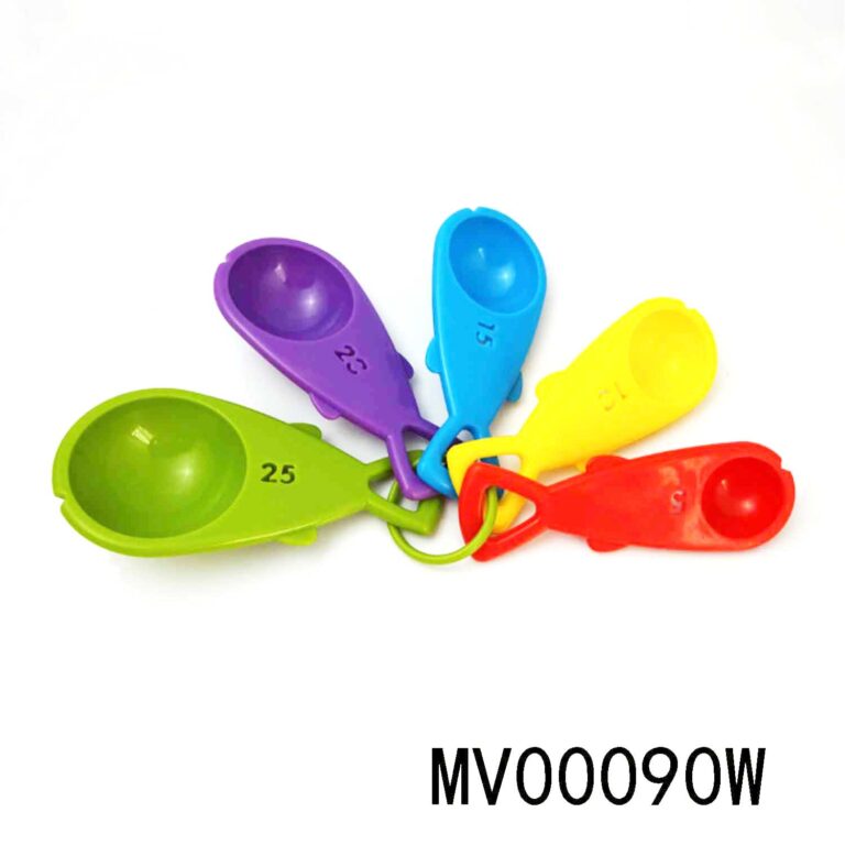 Sets Of 5Pcs Fish Shaped Plastic Measuring Spoon