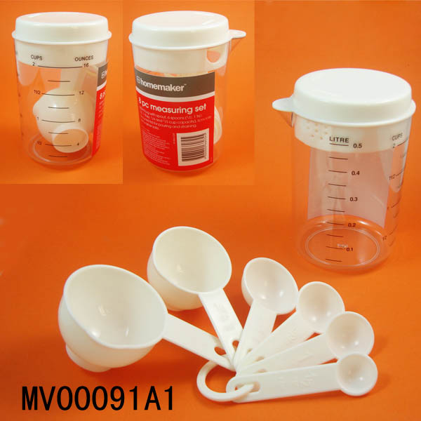 Plastic Measuring Cup & Spoon In Measure Cup Sticker