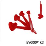 4Pcs Pp Heart Shape Measruing Spoon