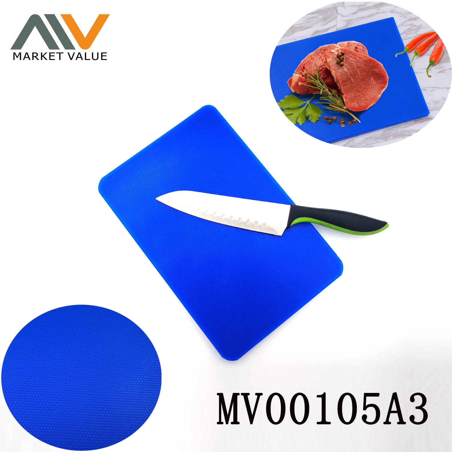 MV00105A3 Pe Heavy Cutting Board