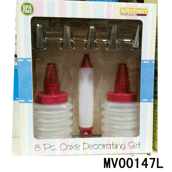 MV00147L 8Pc Cake Decorqting Set In Box