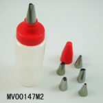 1Pcs Nozzles Syringe Set 5Pcs Stainless Steel Mouth