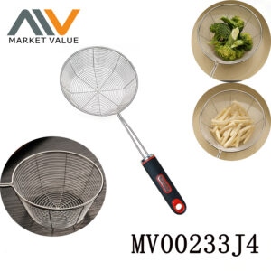 20Cm S/S Strainer With Tpr Handle