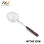 Stainless Steel Strainer With Wooden Hanlde