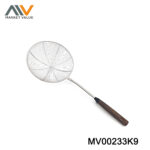 Stainless Steel Strainer With Wooden Hanlde