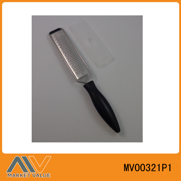 MV00321P1 S/S Grater Acid Etch Blade Black Plastic Handle