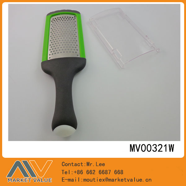 MV00321W S/S Grater Acid Etch Blade Tpr Handle With Cover