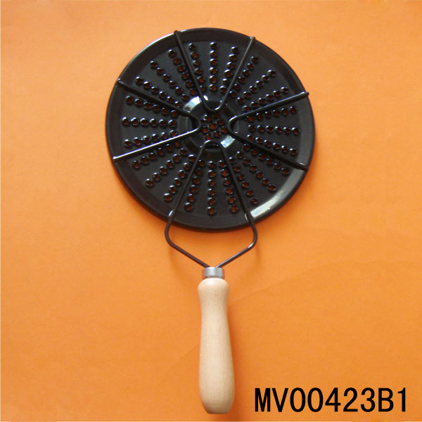 MV00423B1 Gill Bread Pan Finish Wooden Handle Shrink