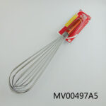 16" Stainless Steel Egg Whisk With 8 Lines