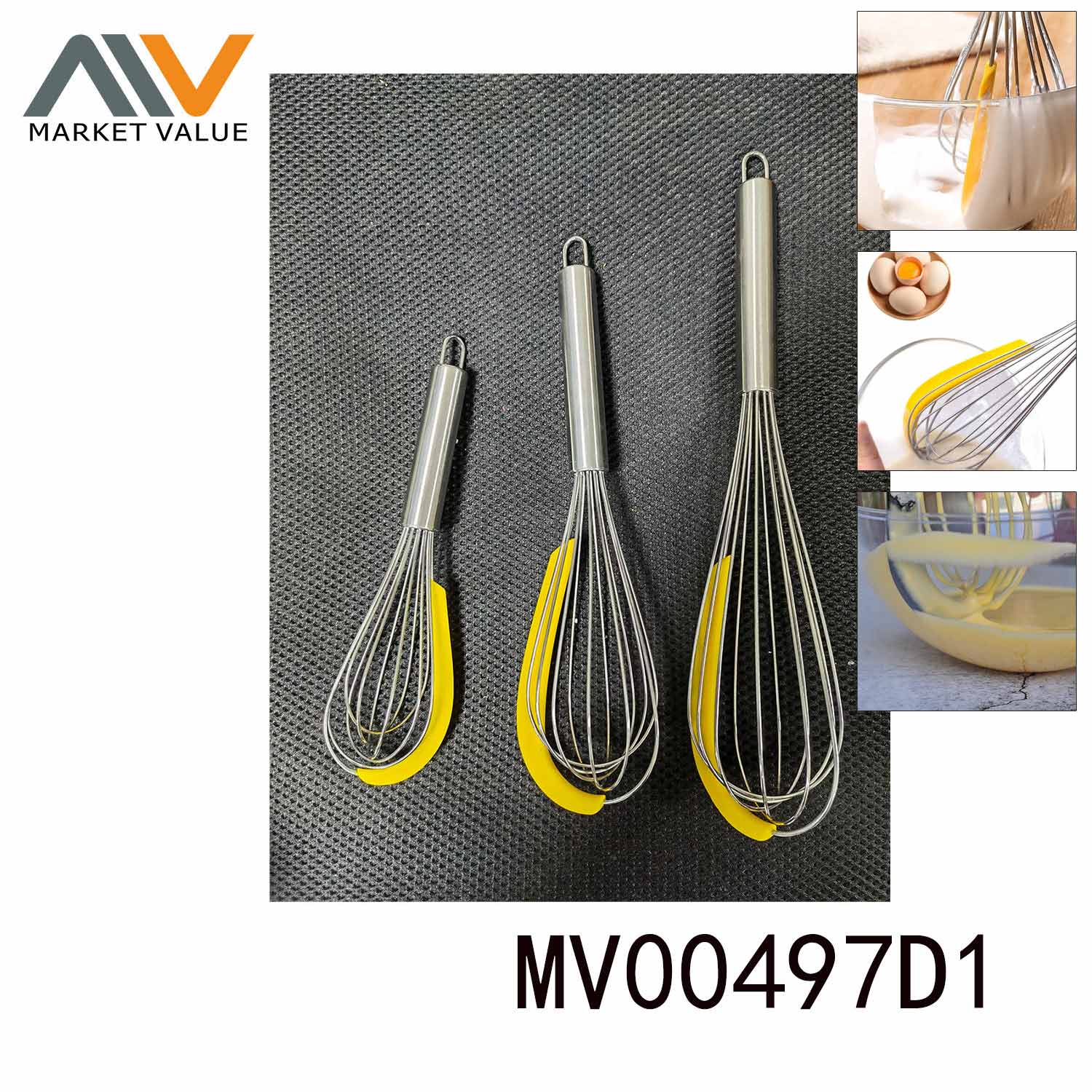 MV00497D1 S/S Egg Beater & Silicone Scrape T.C