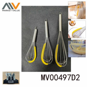 10In S/S Egg Beater & Silicone Scrape T/C