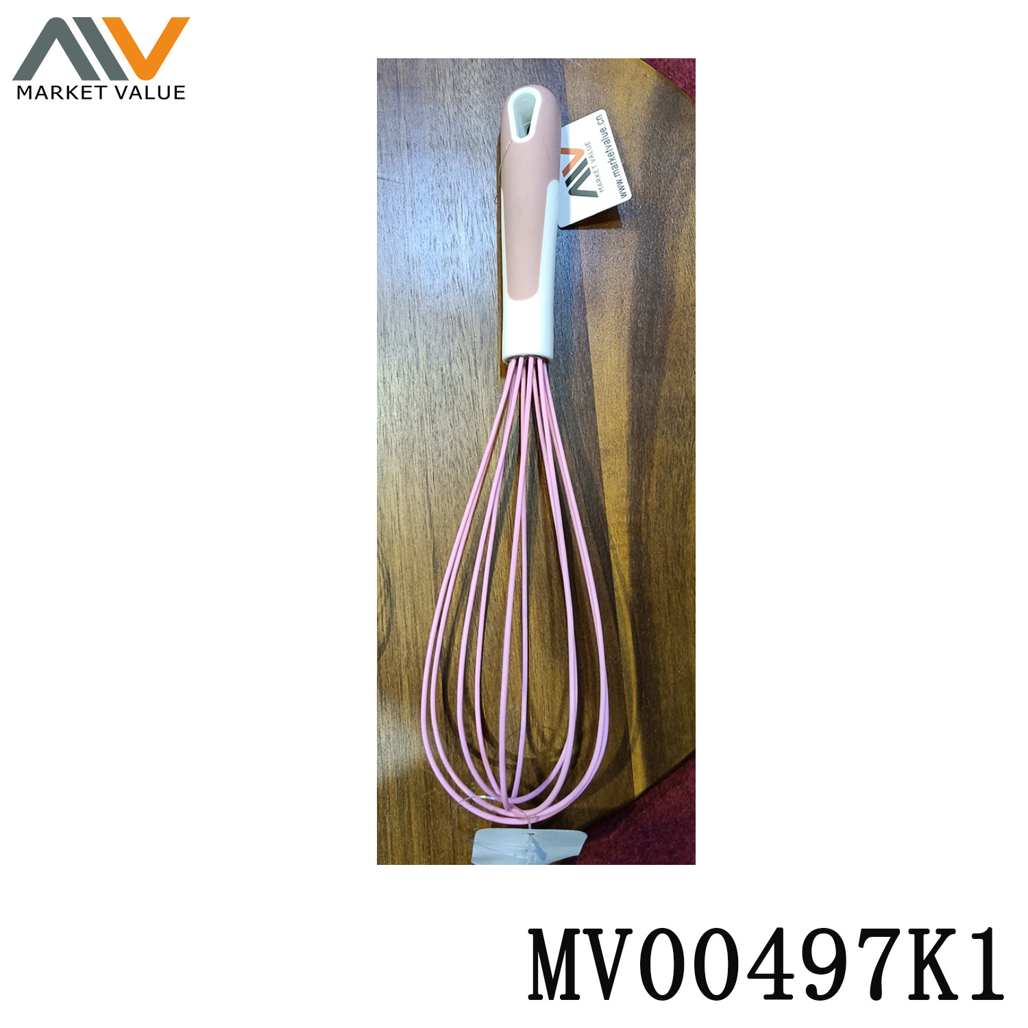 MV00497K1 12"Silicone Egg Beater With Pp Handle