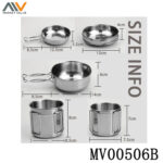 5 Piece Outdoor Tableware Set In Color Box，12Set/Pdq