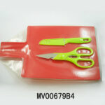 Plastic Folding Cutting Board + Knife +Scissors