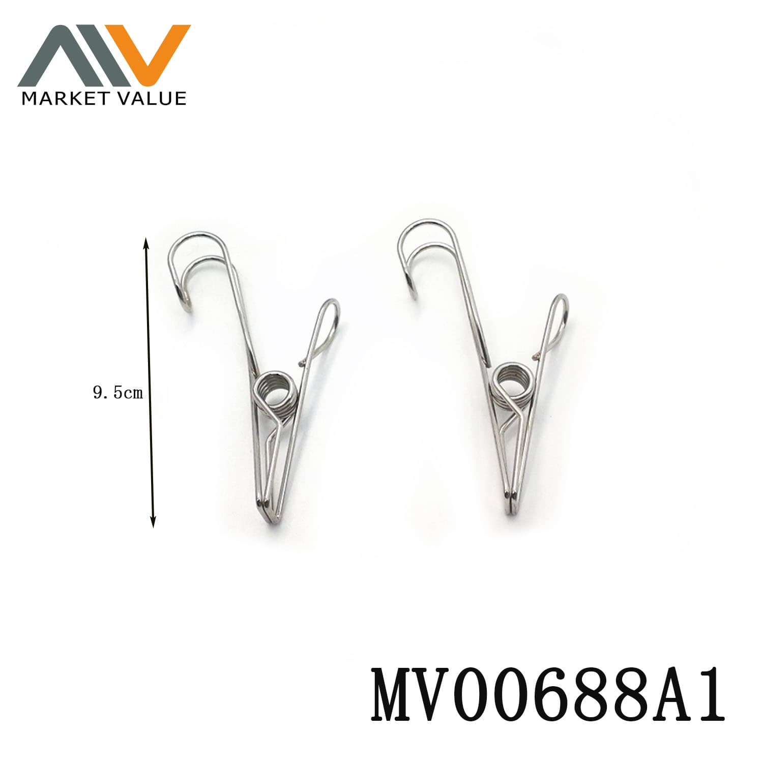 MV00688A1 Sets Of 12Pcs S.S Clothes Clips
