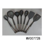 Set Of 7 Nylon Kitchen Cooking Utensils W/S.S Handle