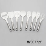 8Pc Nylon Kitchen Cooking Utensils Set With S/S Handle