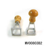 3.5Cm Cast Aluminum Dumpling Mould Wooden Handle