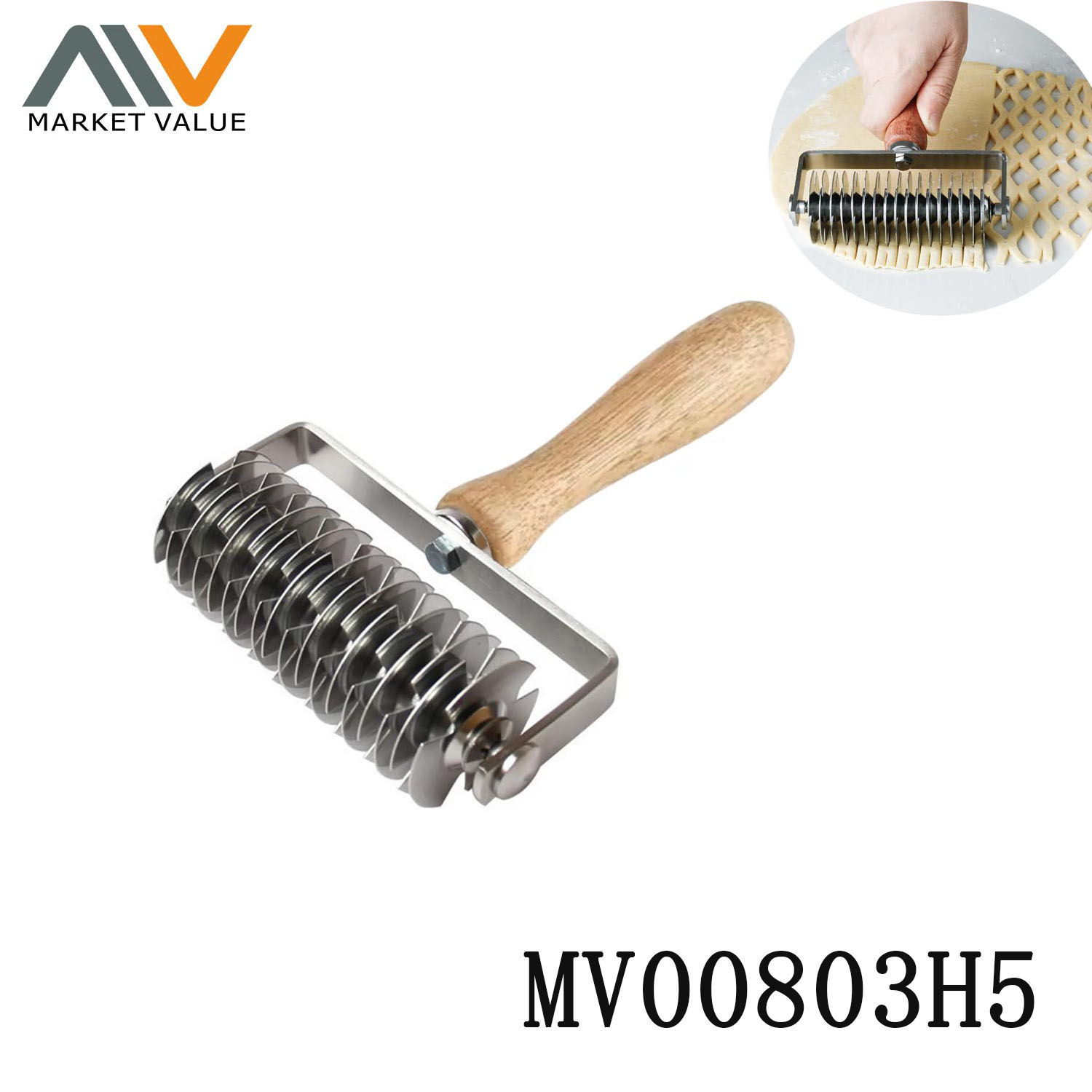 MV00803H5 Pizza Pulling Mesh Knife Pizza Roller Knife