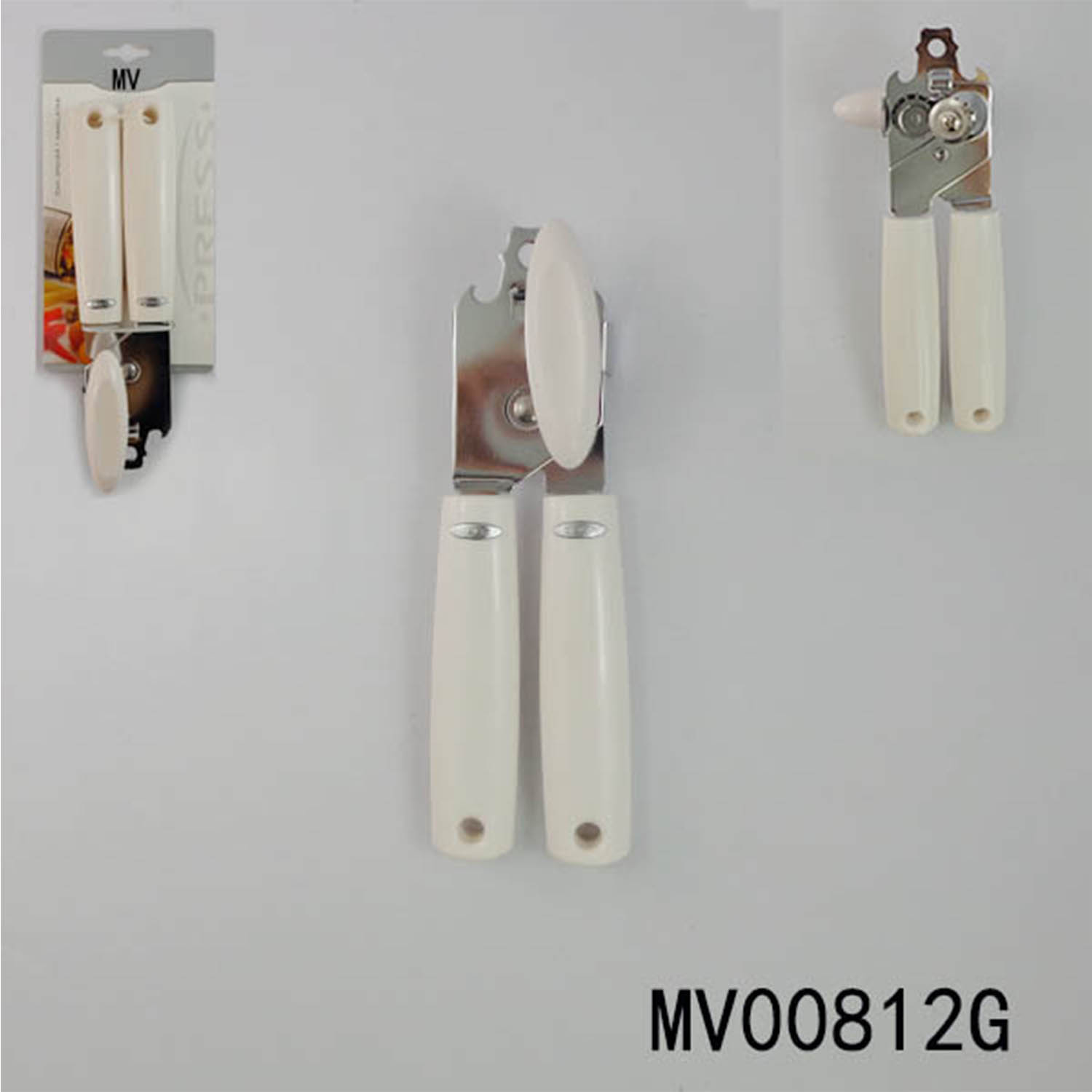 MV00812G Can Opener With Abs+Plastic Chrome Logo With Handle
