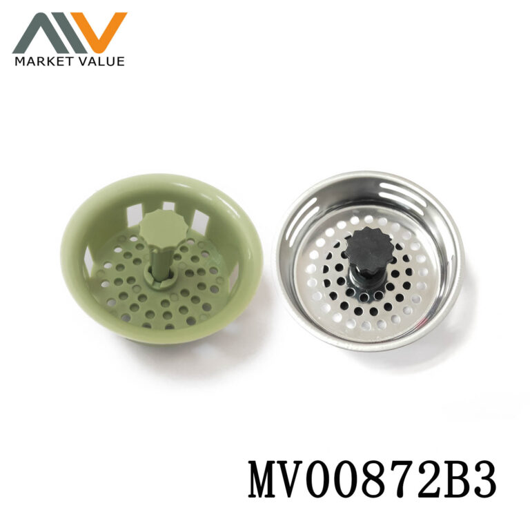 2Pcs Sink Strainer Plastic & Steel