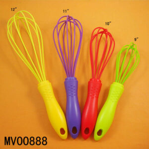 8" Plastic Handel Silicone Egg Beater