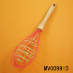 12" Wooden Handle Silicone Egg Beater