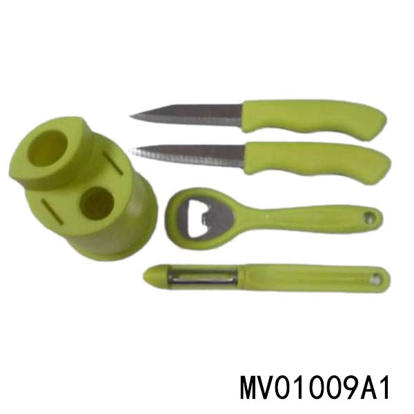 4Pcs Kitchen Tools With Pp Handle In Color Box
