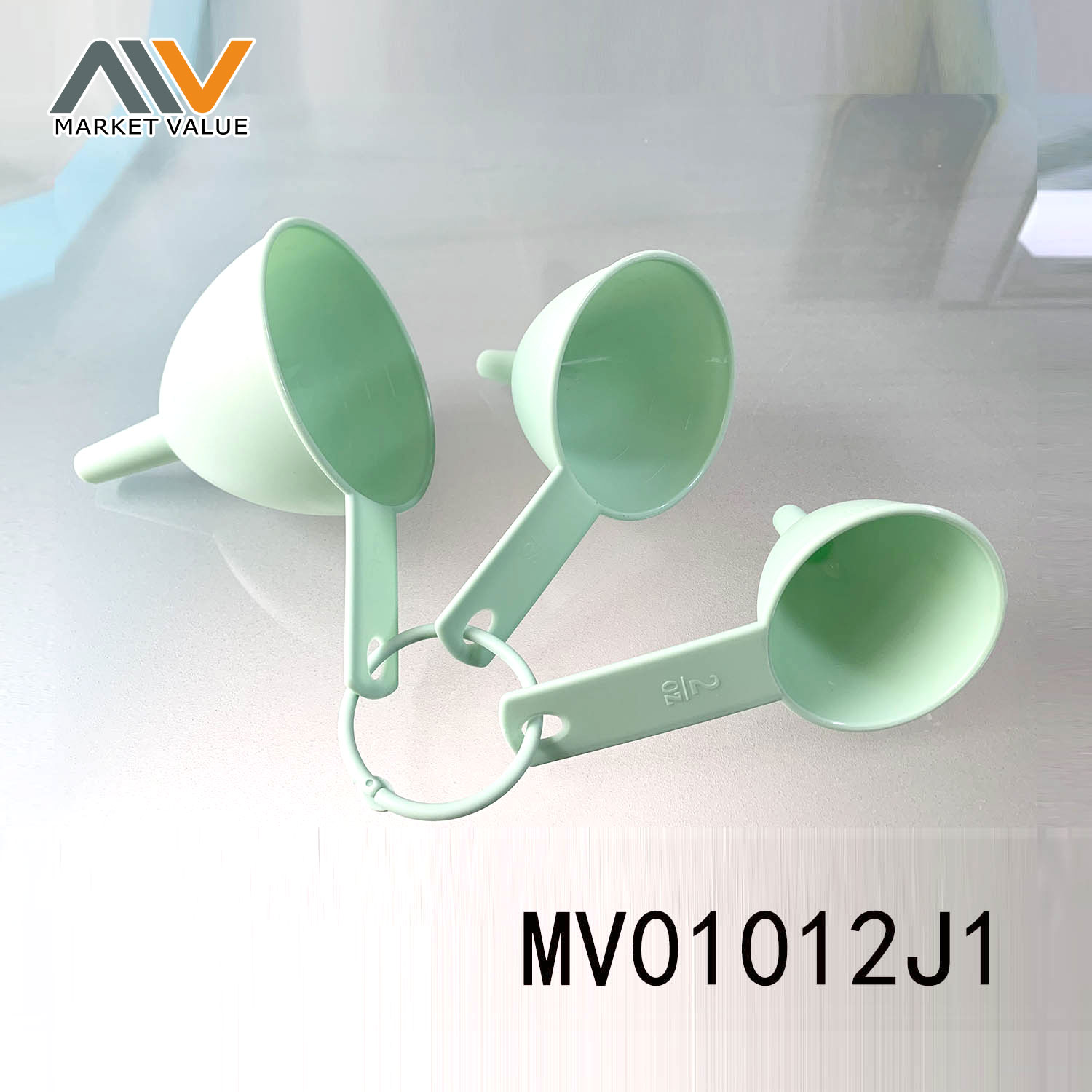 MV01012J1 3Pcs Plastic Funnel With Handle Tag Card