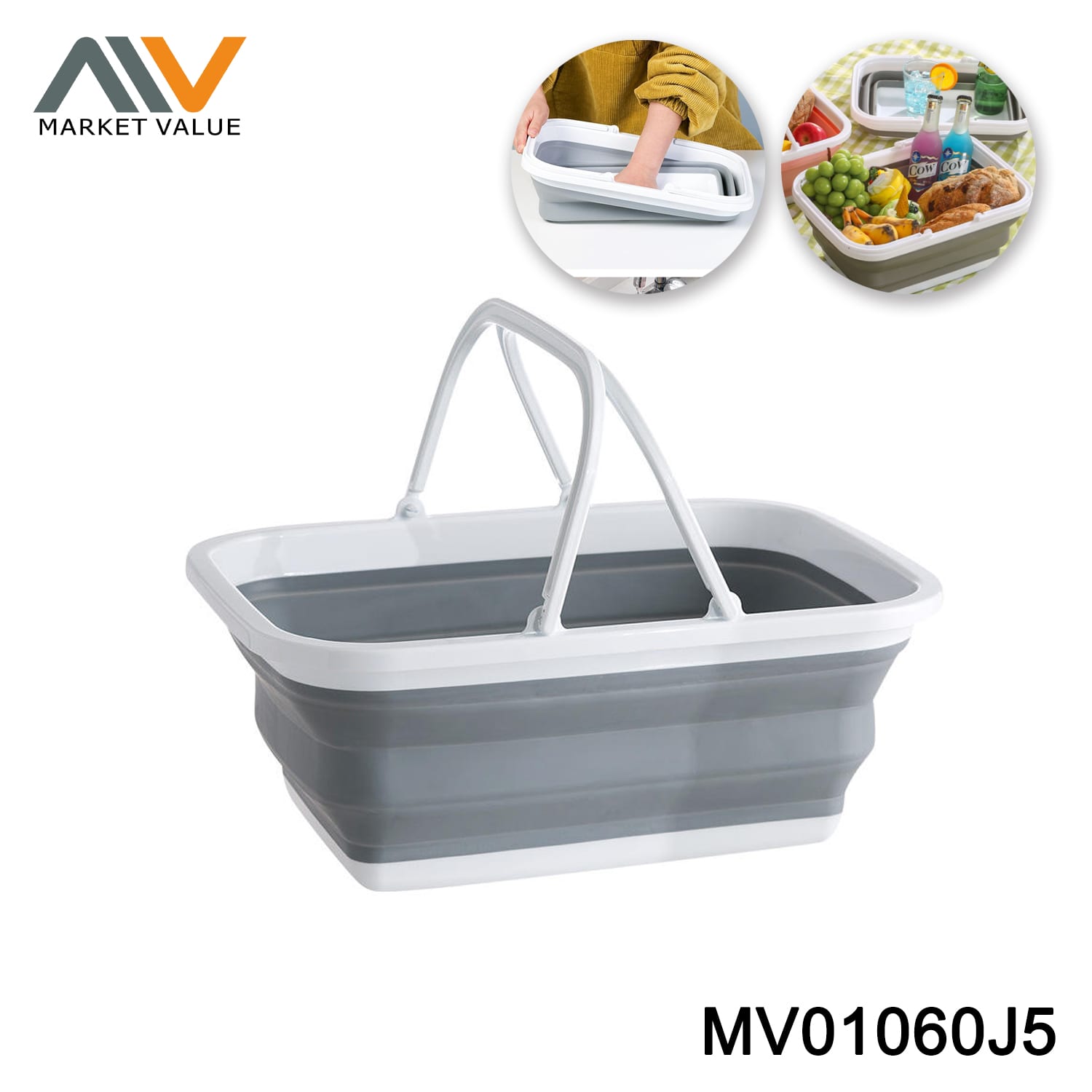 MV01060J5 FOLDABLE PP AND TPR Basket