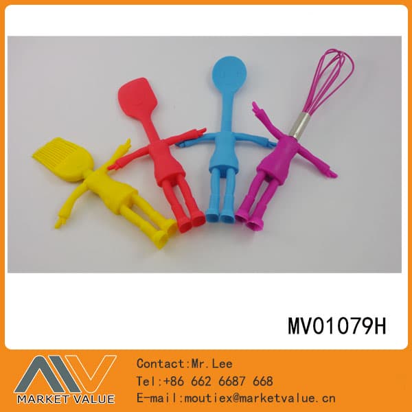 MV01079H 4Pcs Silicone Spatula/Brush/Spoon/ Egg Beater