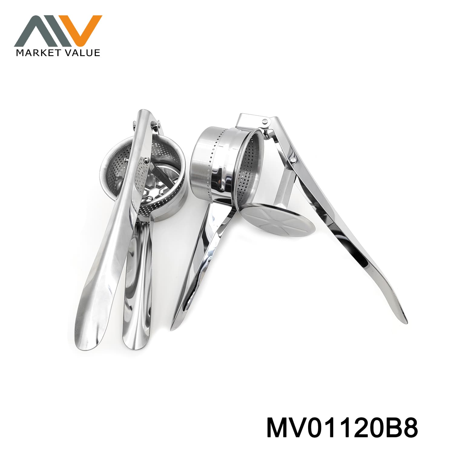 MV01120B8 Sanding Stain Steel Plate Potato Mesher Tag Card