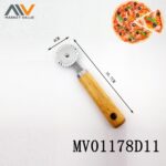 Pizza Cutter With Wooden Handle