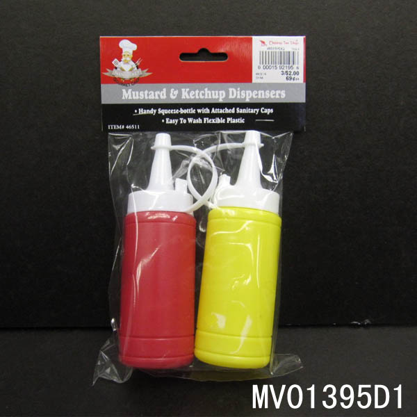 MV01395D1 2Pcs Ketchup Bottle Set Pbh With Head Card And Polybag