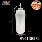 16 Oz.Plastic Crowded Jam Bottle With Scale