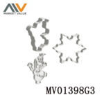 Set Of 2 Pcs （Olaf & Snowflake） Cookie Cutter Set