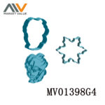 Set Of 2 Pcs （Elsa & Snowflake） Cookie Cutter Set