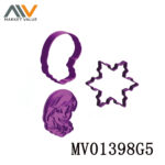 Set Of 2 Pcs （Anna & Snowflake） Cookie Cutter Set