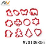 Set Of 12 Pcs Plastic Cookie Cutter