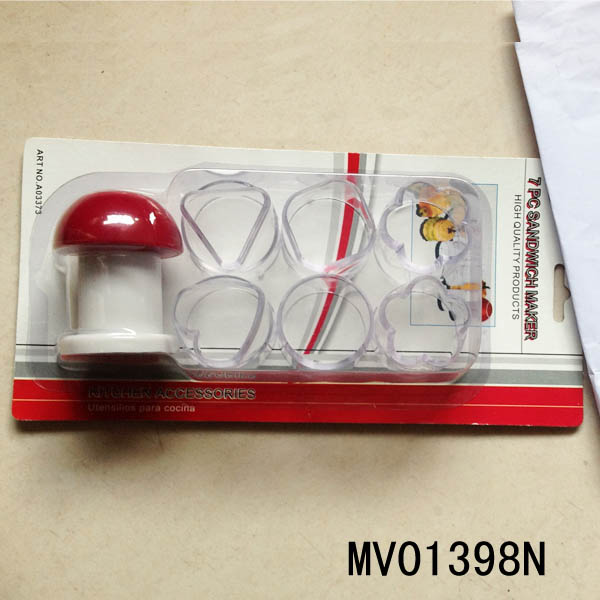 MV01398N 6Pcs Plastic Cookies Mould.B/C