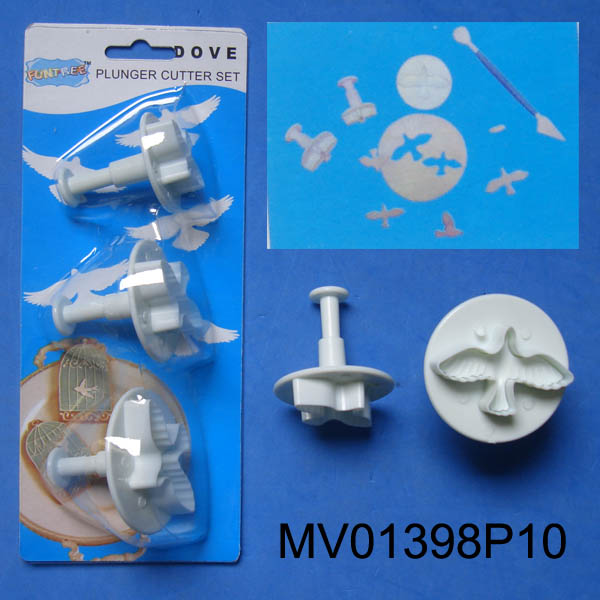 MV01398P10 Set Of 3 Dove Plunger Cutter