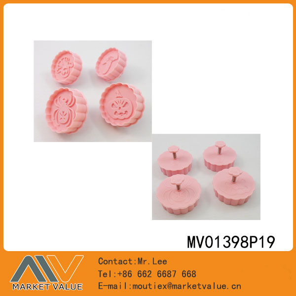 4Pcs Plastic Cookie Mould
