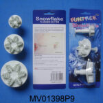 Set Of 3 Snow Flake Plunger Cutter