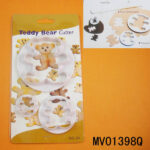 3Pcs Abs Plastic Cookie Mould/Teddy Bear Cutter