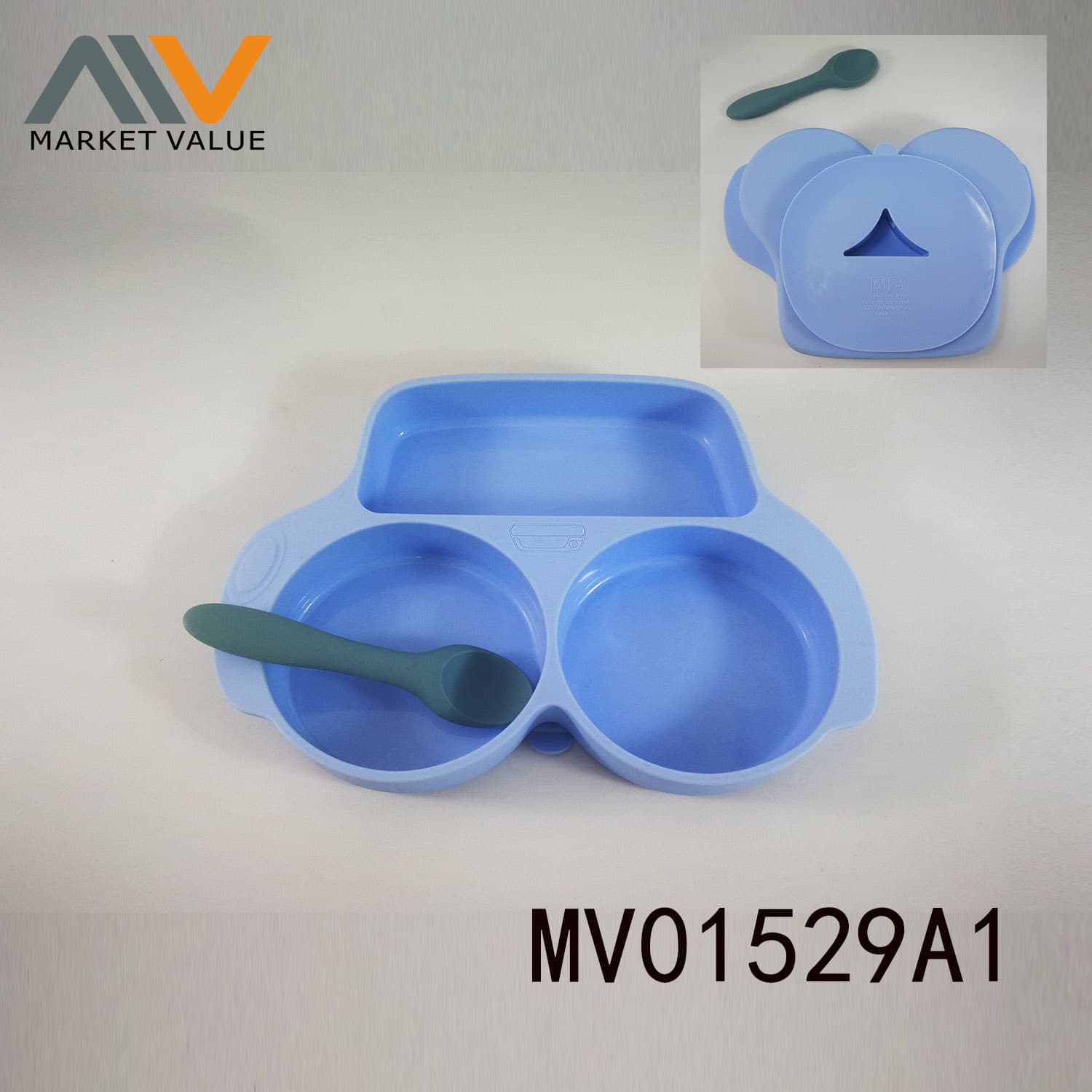 MV01529A1 2 Sets Of Silicone Children'S Tableware
