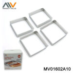 4PK  Cooking Pastry Ring Molds Color Box