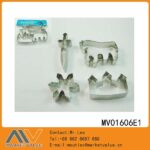 4Pcs 304# S/S Cookies Cutter