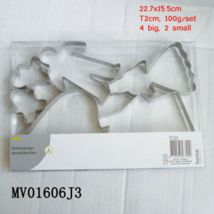 6Pcs S/S Cookie Mould (4 Big