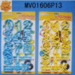 15Pcs Number Color Cutters