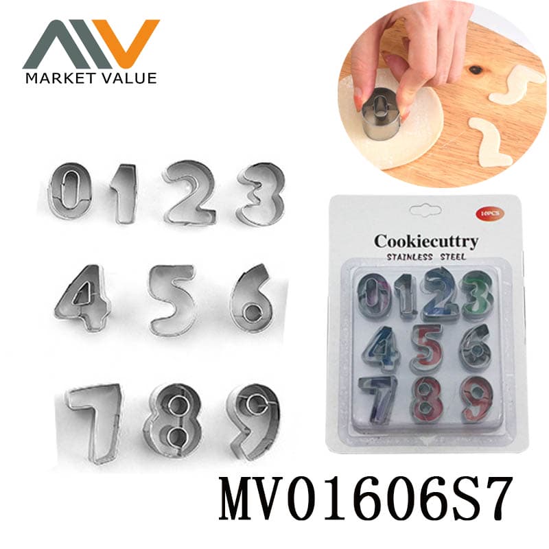 MV01606S7 10 Piece Cookies Cutter